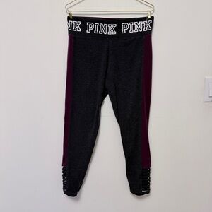 Victoria's Secret Yoga Pants in Black and Purple